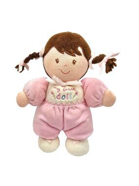 Prestige My First Doll Pink Plush Velour Child of Mine Carters Baby Toy Braids